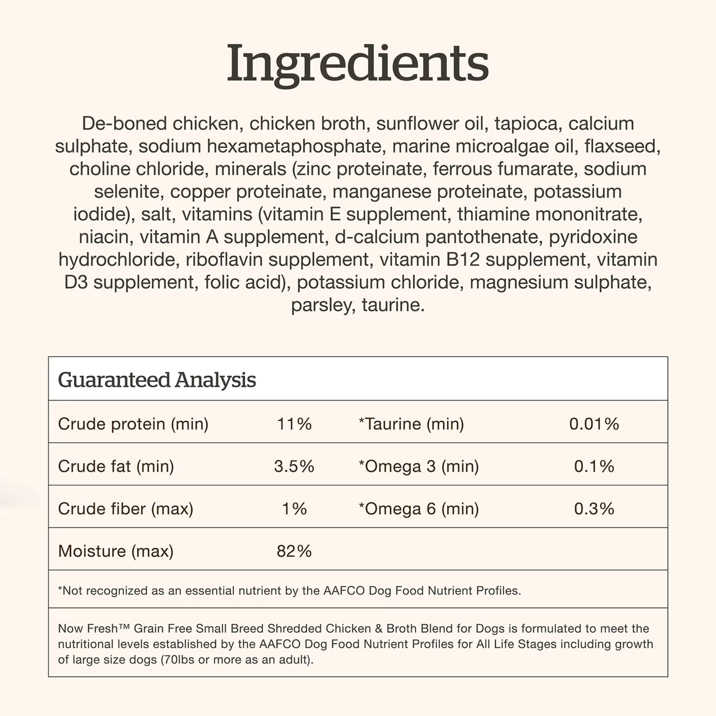 Now Fresh Shredded Chicken & Broth Grain-Free Wet Dog Food
