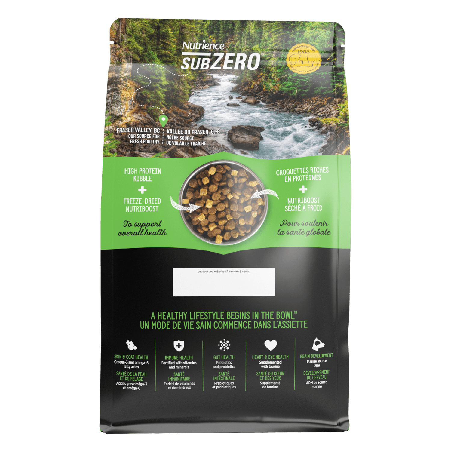 Nutrience Grain Free Puppy Food SubZero Fraser Valley - 2.27 Kg - Dog Food - Nutrience Pet Food - PetMax Canada