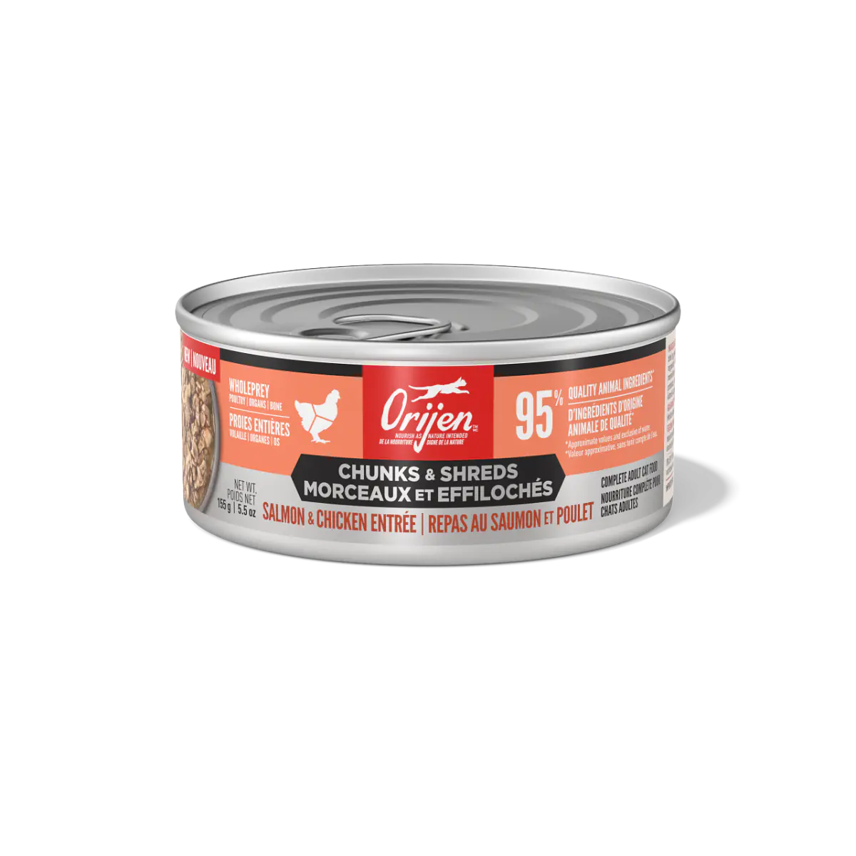 Orijen Chunks & Shreds Salmon & Chicken Wet Cat Food