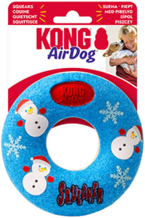 Kong Holiday Airdog Squeaker Donut For Dogs