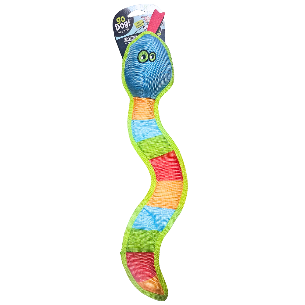 goDog Flap 'N Fun Vince Viper Plush Dog Toy - Dog Toy - goDog - PetMax Canada