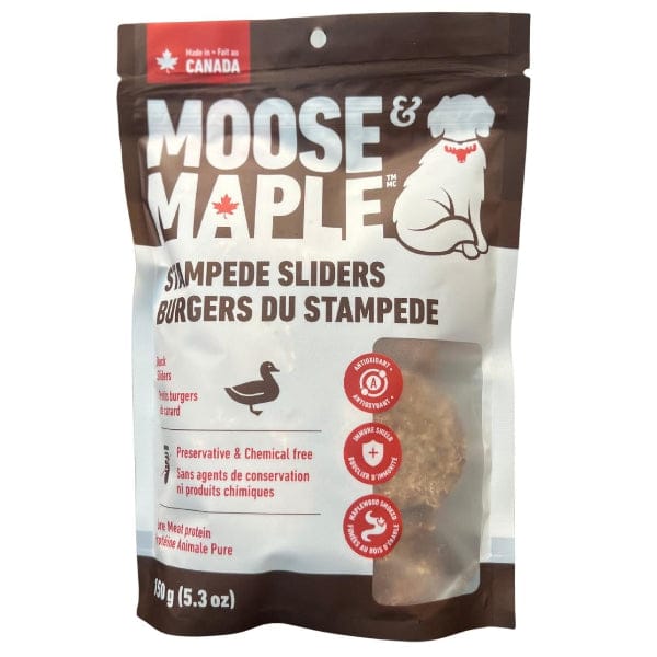 Moose & Maple Stampede Sliders Duck Dog Treats - Dog Treats - Moose & Maple - PetMax Canada