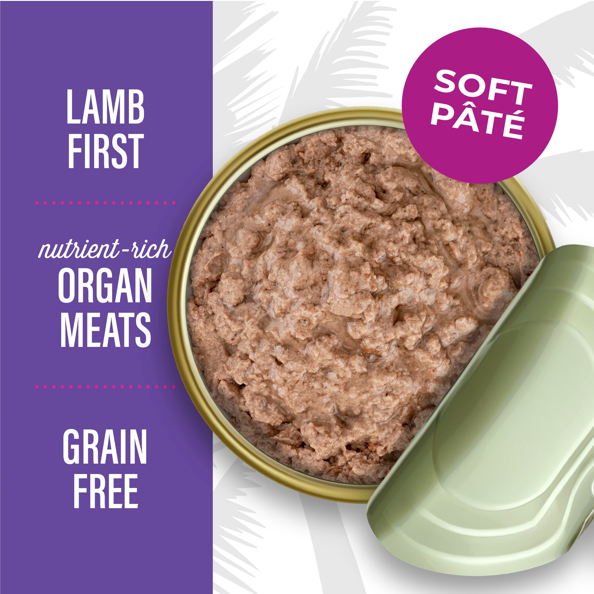 Tiki Cat After Dark Pâté Lamb & Beef Liver Recipe Canned Wet Cat Food - Product Highlights 5 - Tiki Cat - PetMax Canada