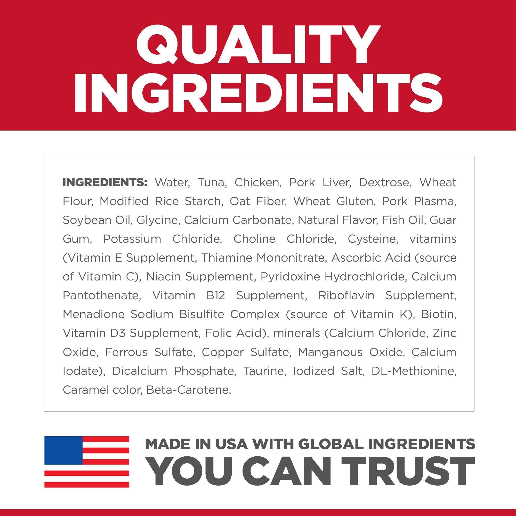 Hill's Science Diet Adult Wet Cat Food, Tuna, 79g pouch - 79g - Canned Cat Food - Hill's Science Diet - PetMax Canada