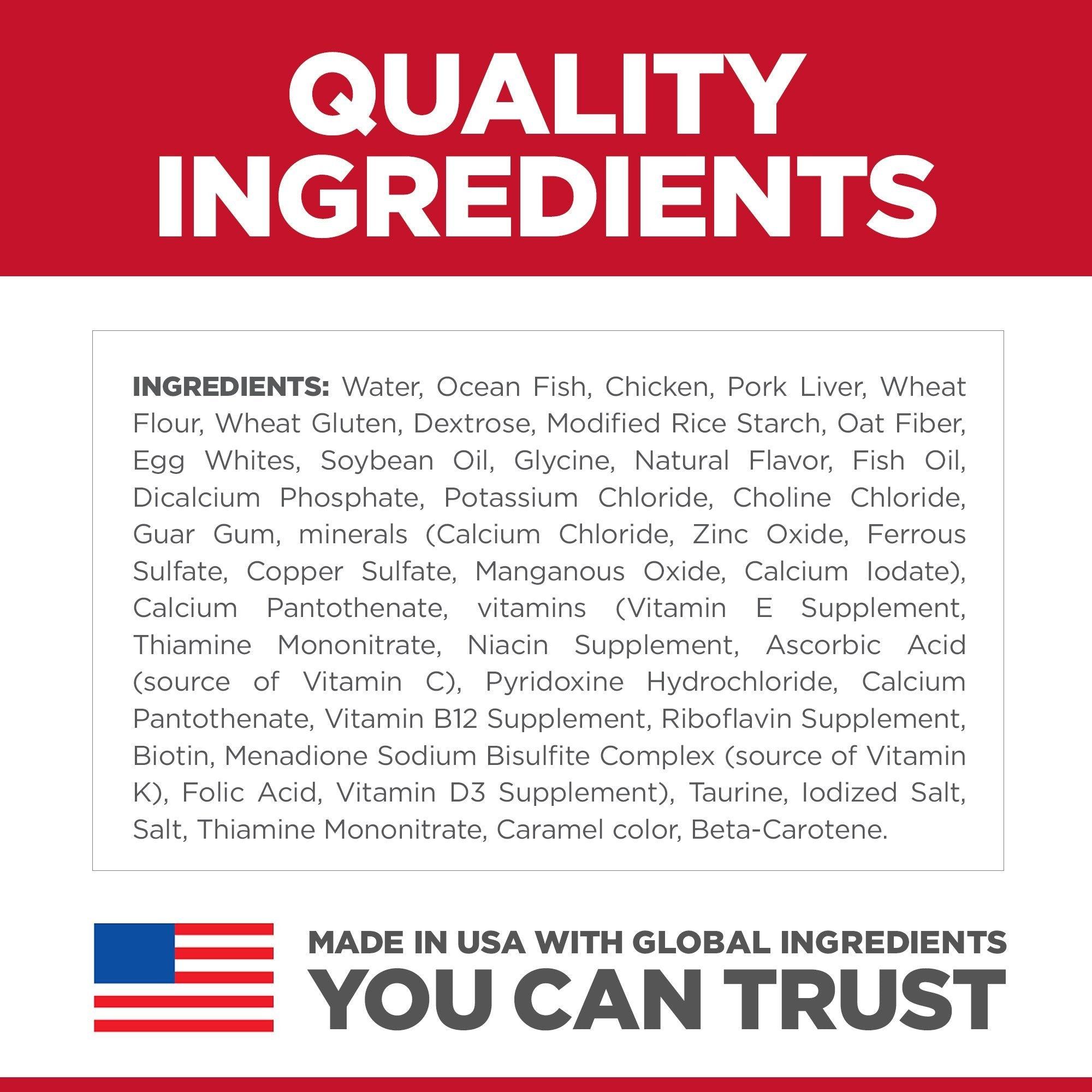 Hill's Science Diet Adult Wet Cat Food, Ocean Fish, 79g pouch - 79g - Canned Cat Food - Hill's Science Diet - PetMax Canada