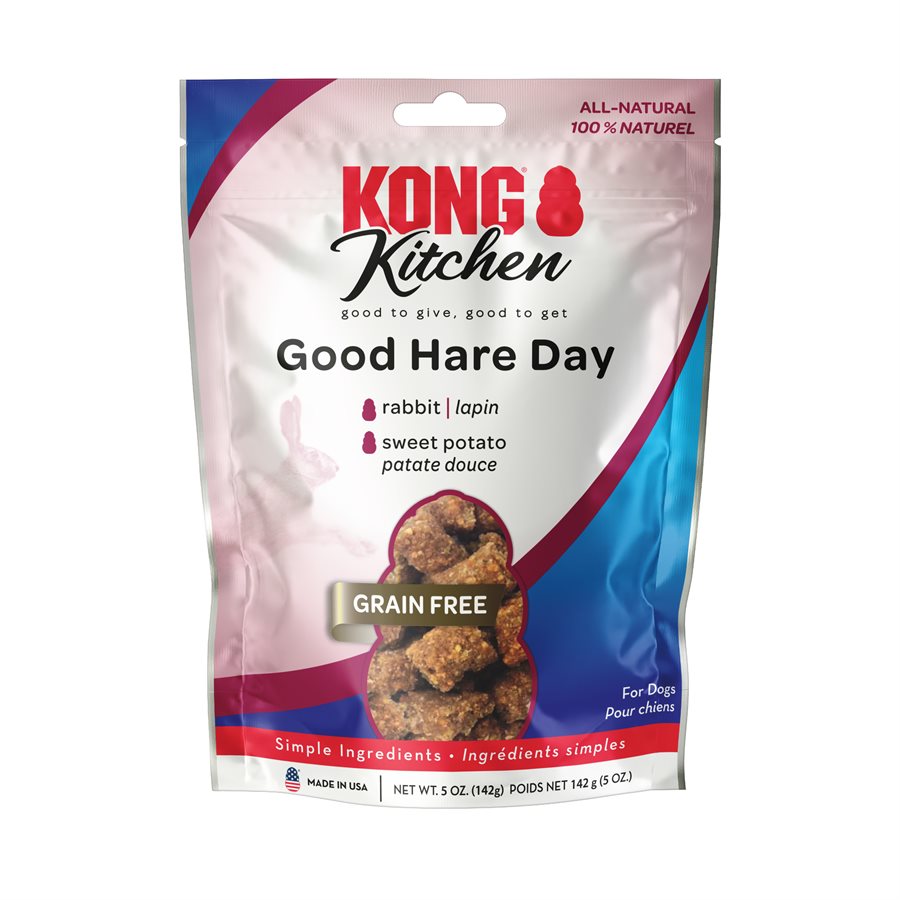 Kong Kitchen Grain Free Good Hare Day Dog Treats PetMax