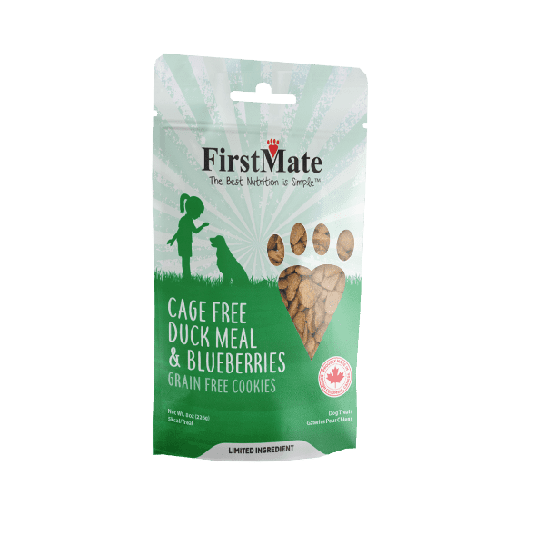 FirstMate Duck With Blueberry Dog Treats - 226g - Dog Treats - FirstMate - PetMax Canada