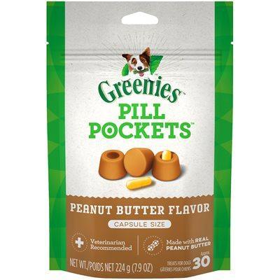 Greenies Pill Pockets For Dogs Peanut Butter - Peanut Butter / Capsule (Large) - Health Care - Greenies - PetMax Canada