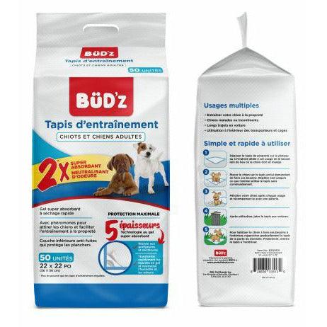 Bud-Z Disposable Puppy Training Pads - 50 Pack - Training Products - Bud'Z - PetMax Canada