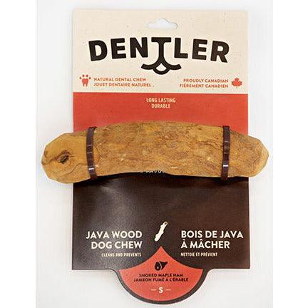 Dentler Java Wood Dog Chew Smoked Maple Ham - Small - Chew Products - Dentler Natural Chews - PetMax Canada