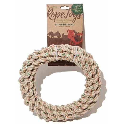 Define Planet Dog Hemp Rope Braided Ring - Medium - Dog Toys - Define Planet - PetMax Canada