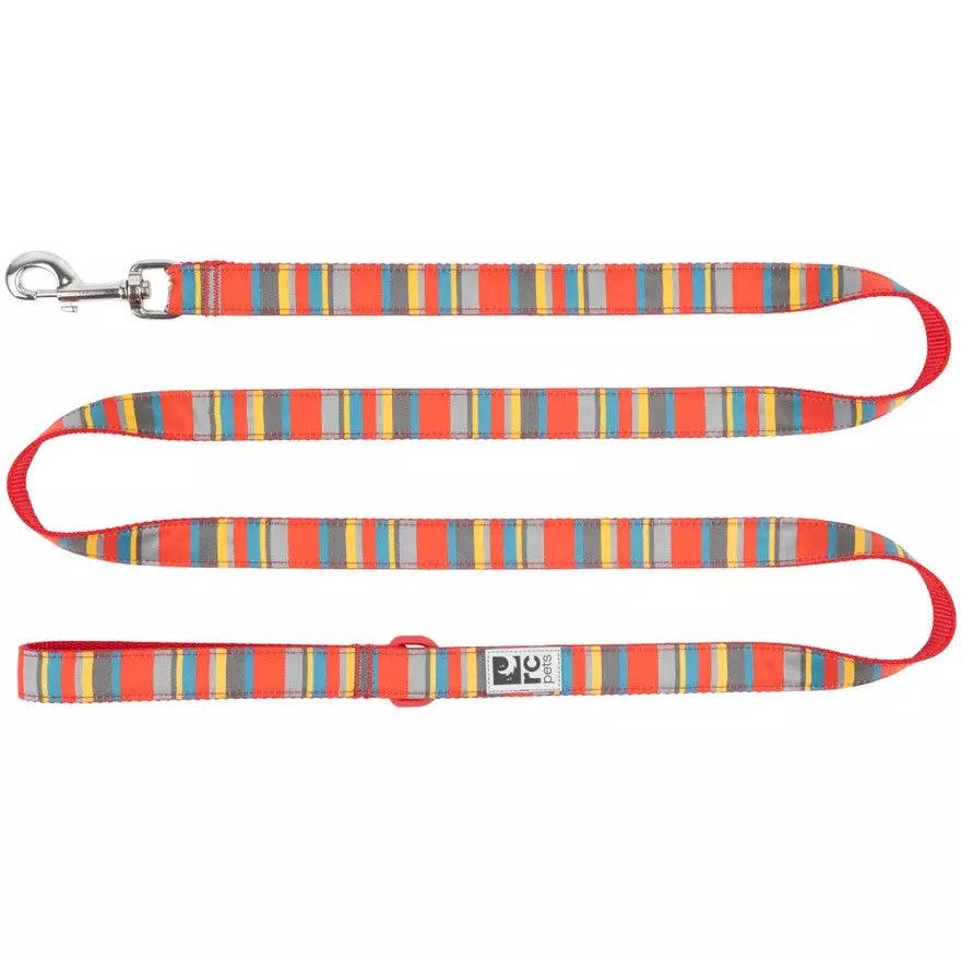 RC Dog Leash Multi Stripes - 3/4" x 6' - Leashes - RC Pet Products - PetMax Canada