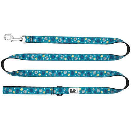 RC Dog Leash Fresh Tracks Teal - 3/4" x 6' - Leashes - RC Pet Products - PetMax Canada