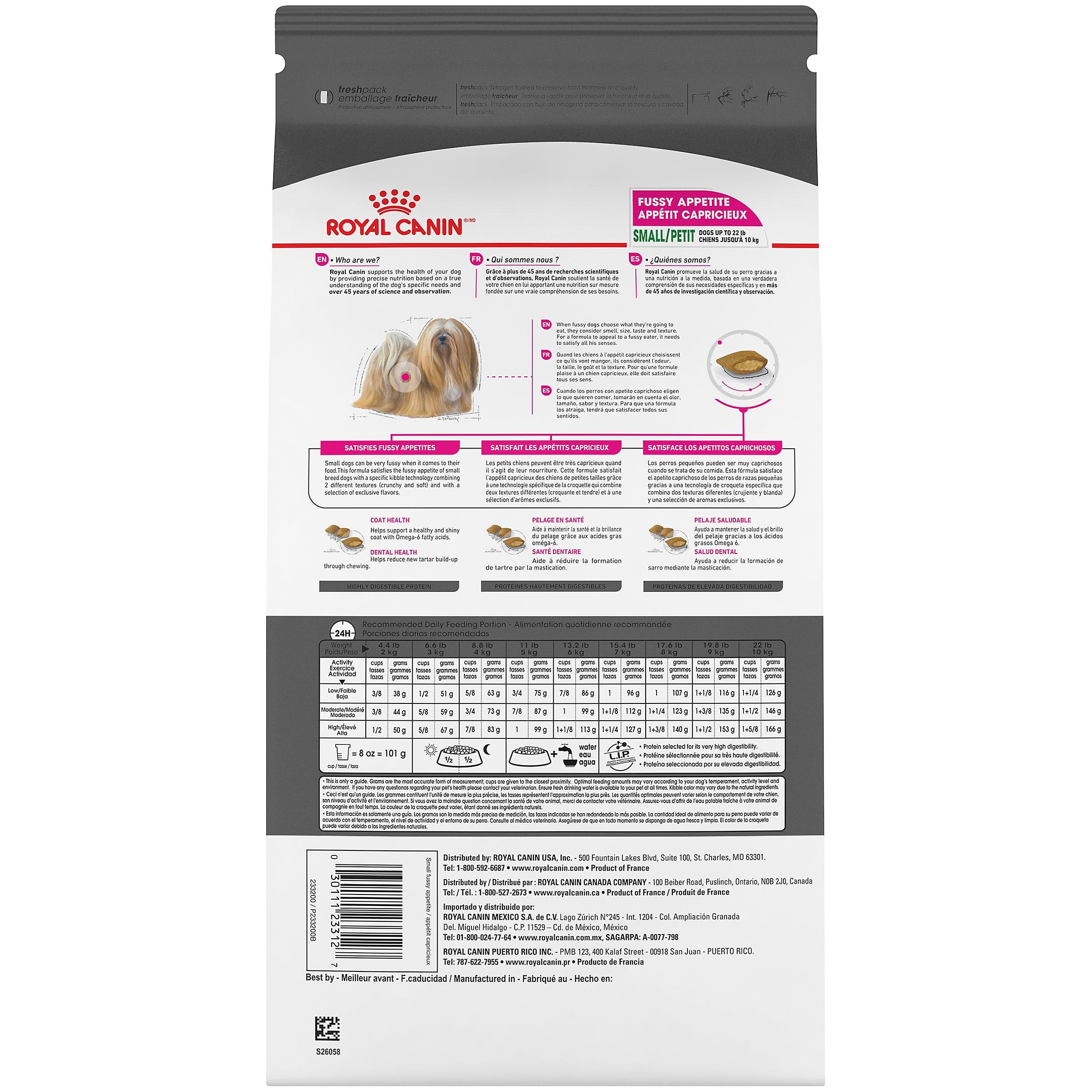 Royal Canin Small Fussy Appetite Dry Dog Food - 1.59 Kg - Dog Food - Royal Canin - PetMax Canada