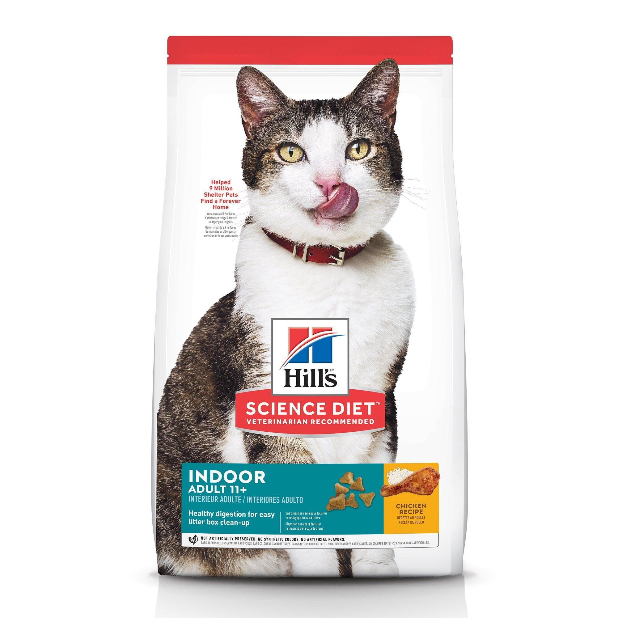 Hill's Science Diet Adult 11+ Chicken Recipe Dry Cat Food, 3.17 Kg Bag - 3.17 Kg - Cat Food - Hill's Science Diet - PetMax Canada