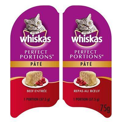 Whiskas Cat Perfect Portions Beef Pate - 75g - Canned Cat Food - Whiskas - PetMax Canada