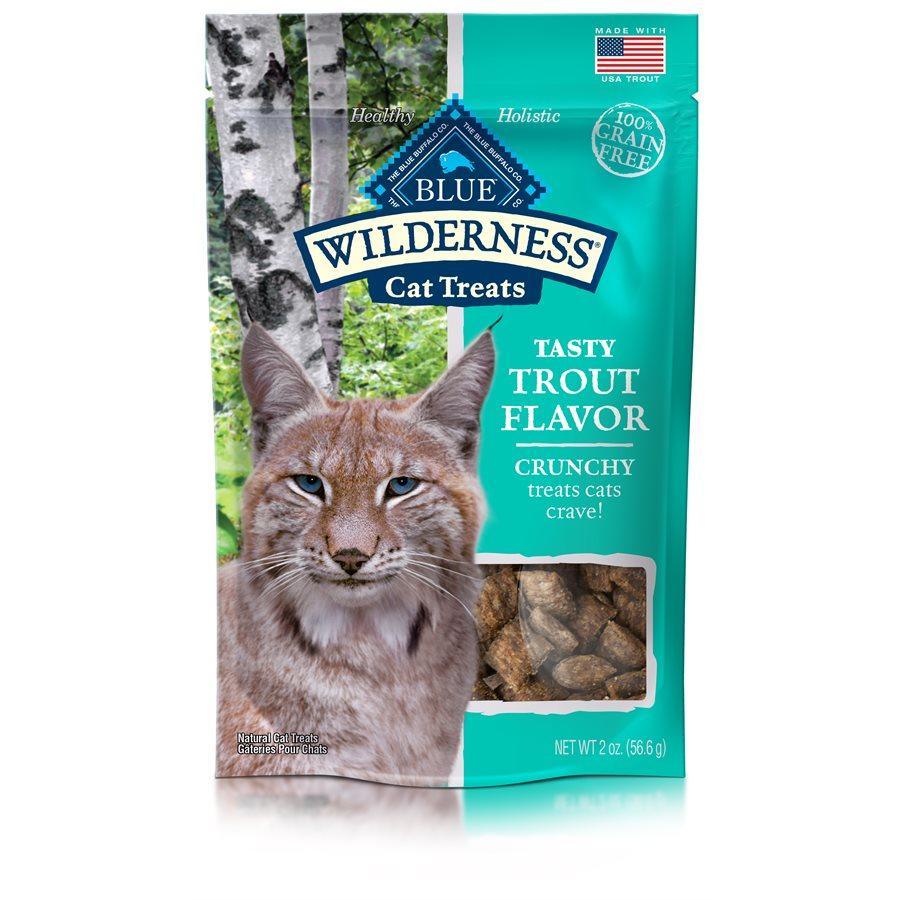 Blue Buffalo Wilderness Trout Formula Crunchy Grain-Free Cat Treats - 56g - Cat Treats - Blue Buffalo - PetMax Canada
