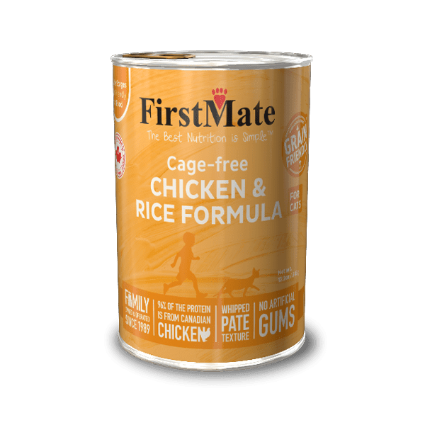 FirstMate Grain Friendly Cage-Free Chicken & Rice Canned Cat Food - 345g - Canned Cat Food - FirstMate - PetMax Canada