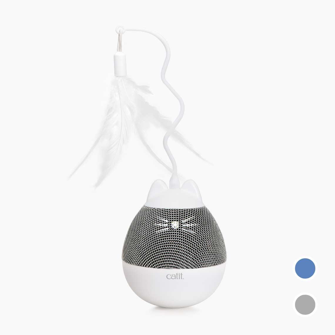 Catit Pixi Spinner Electronic Cat Toy White & Grey - Default Title - Cat Toys - Catit - PetMax Canada