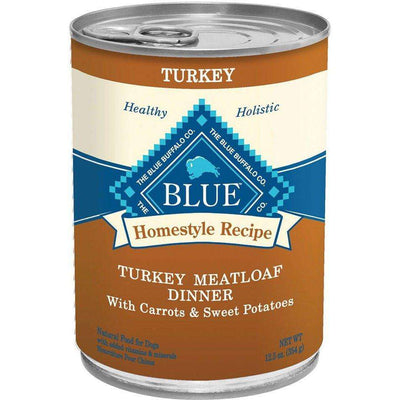 Blue Buffalo Homestyle Canned Dog Food Turkey Meatloaf  Canned Dog Food  | PetMax Canada