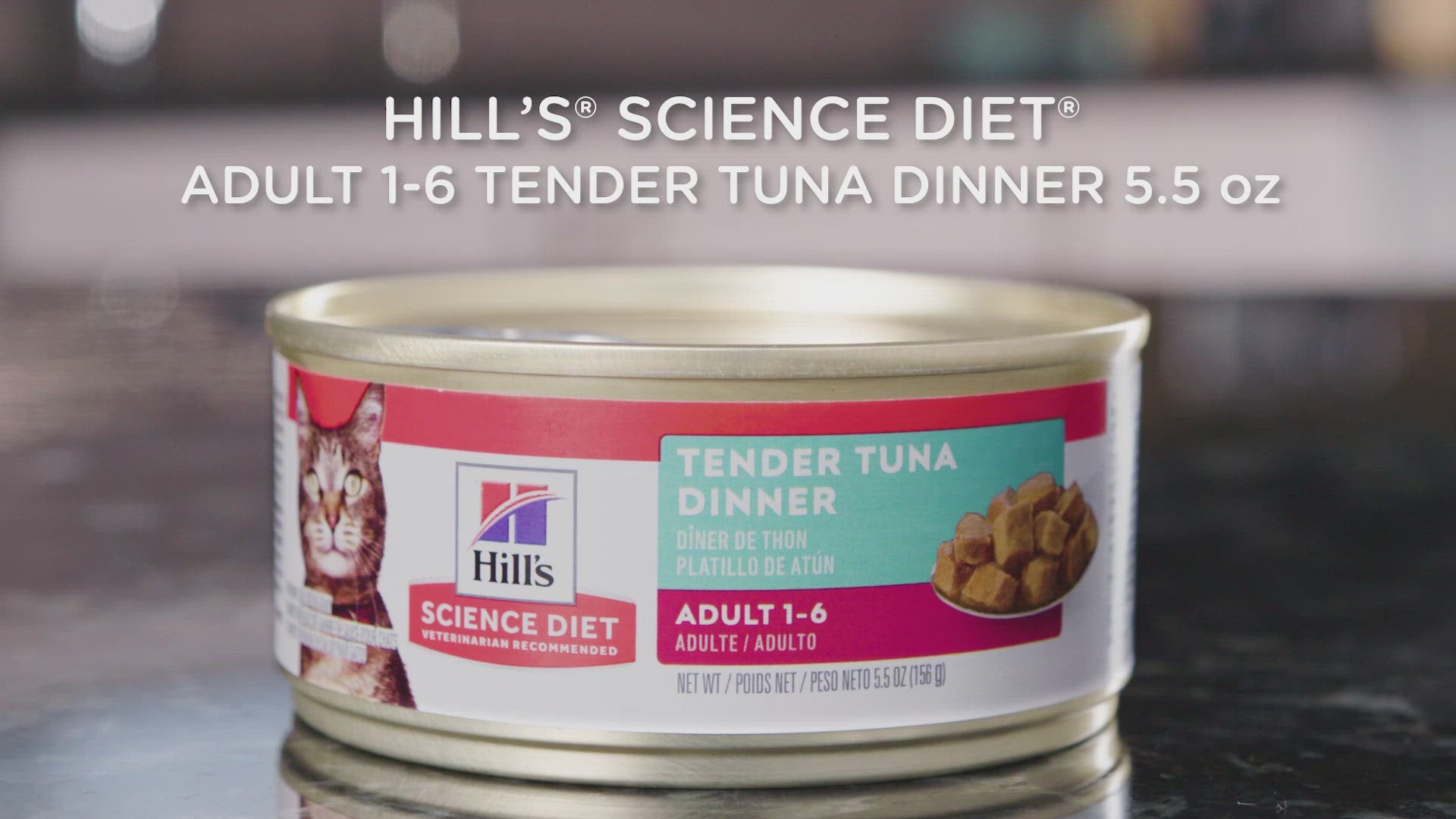 Hill's Science Diet Nourriture en Conserve pour Chat Adulte Dîners Tendres Thon