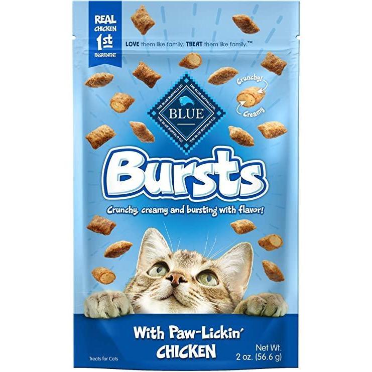 Blue Buffalo Bursts Crunchy Cat Treats Chicken Flavour - 56g - Cat Treats - Blue Buffalo - PetMax Canada