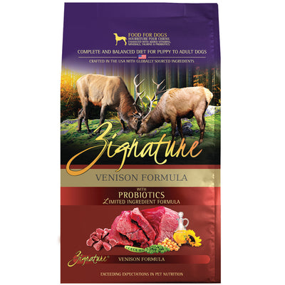 Zignature Limited Ingredient Formula Venison  Dog Food  | PetMax Canada