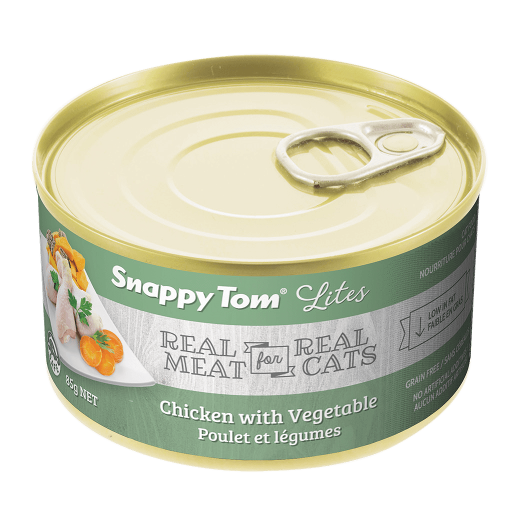 Snappy Tom Wet Cat Food Lites Chicken With Vegetables - 85g - Canned Cat Food - Snappy Tom - PetMax Canada