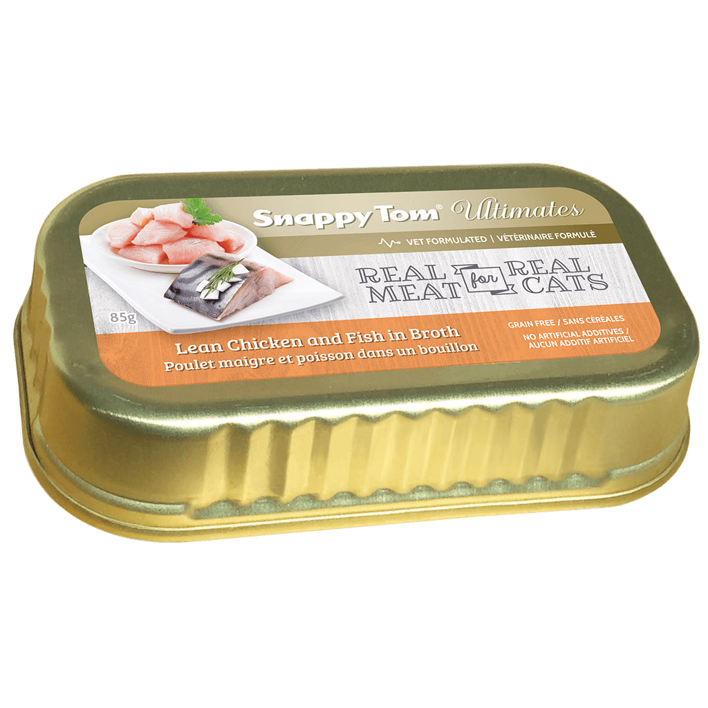 Snappy Tom Wet Cat Food Ultimates Lean Chicken & Fish In Broth - 85g - Canned Cat Food - Snappy Tom - PetMax Canada