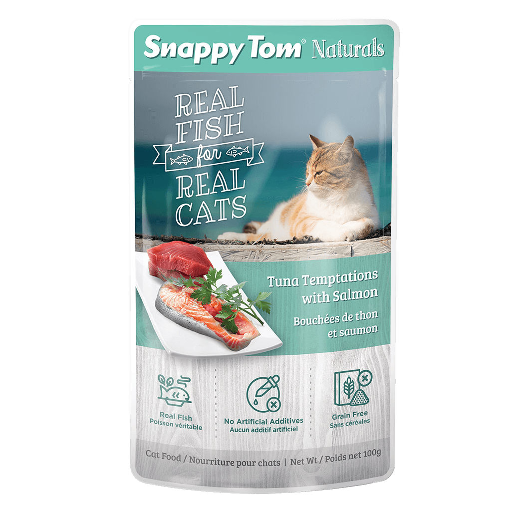 Snappy Tom Wet Cat Food Natural Pouches Tuna Temptations With