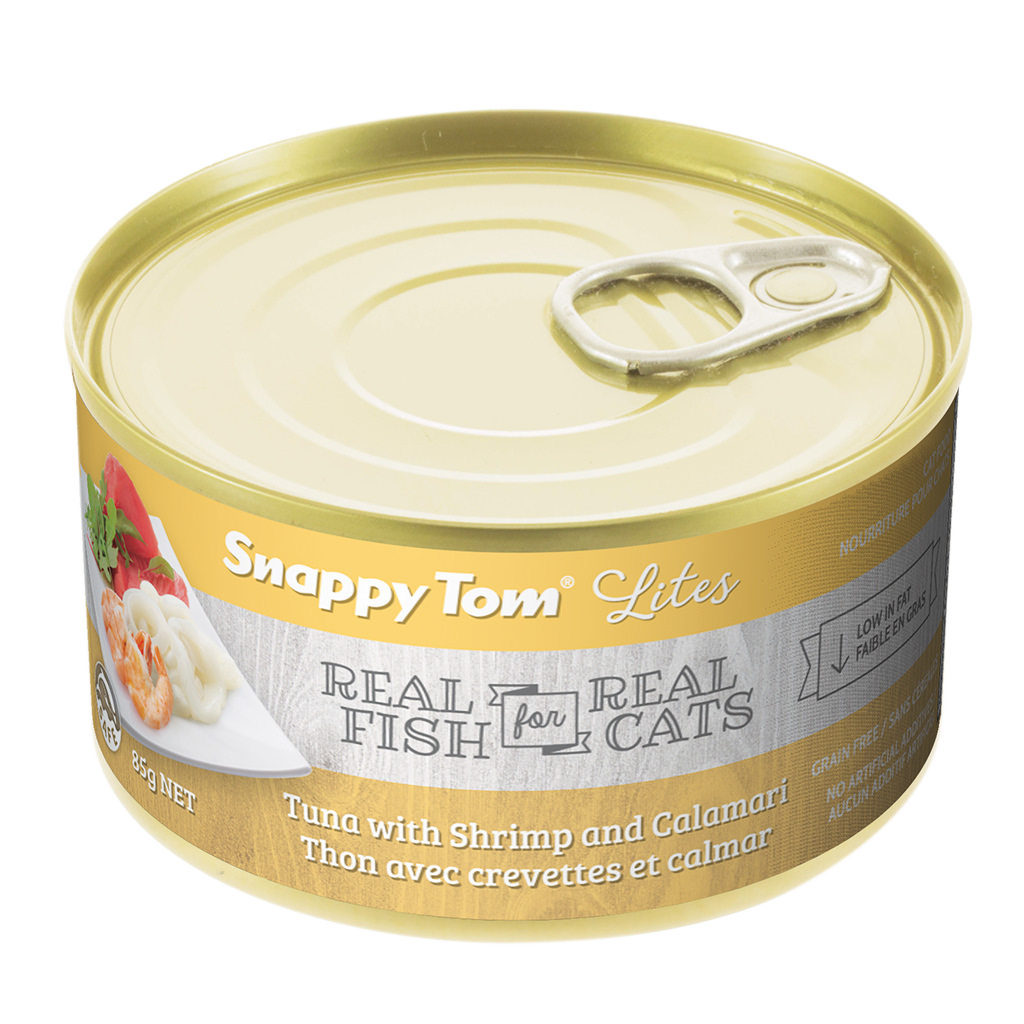 Snappy Tom Wet Cat Food Lites Tuna With Shrimp & Calamari  Canned Cat Food  | PetMax Canada