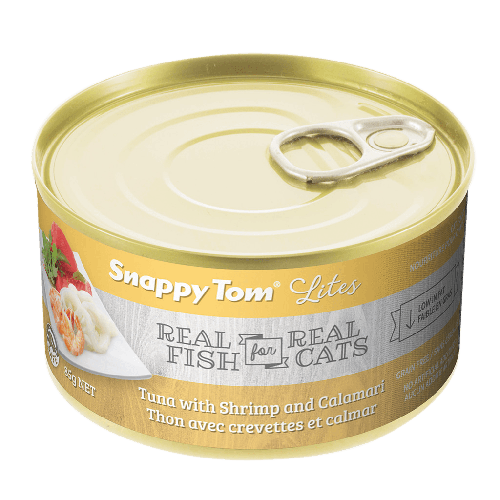 Snappy Tom Wet Cat Food Lites Tuna With Shrimp & Calamari - 85g - Canned Cat Food - Snappy Tom - PetMax Canada