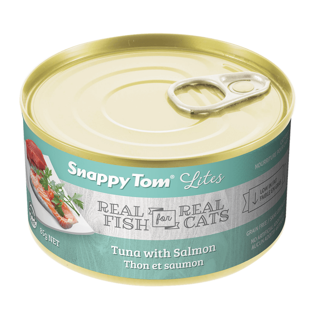 Snappy Tom Wet Cat Food Lites Tuna With Salmon - 85g - Canned Cat Food - Snappy Tom - PetMax Canada