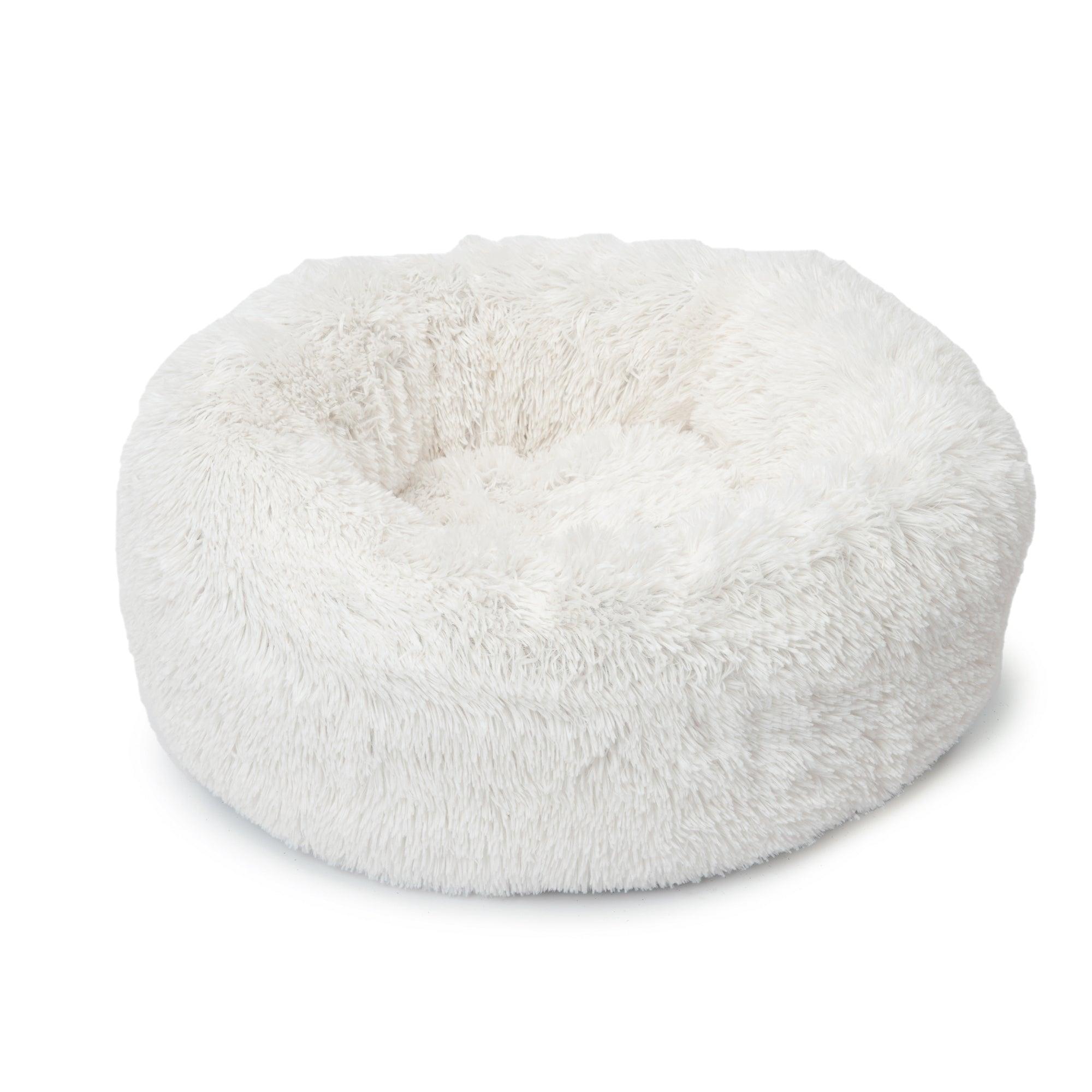 Catit Fluffy Bed White - 60cm (20") - Cat Beds - Catit - PetMax Canada