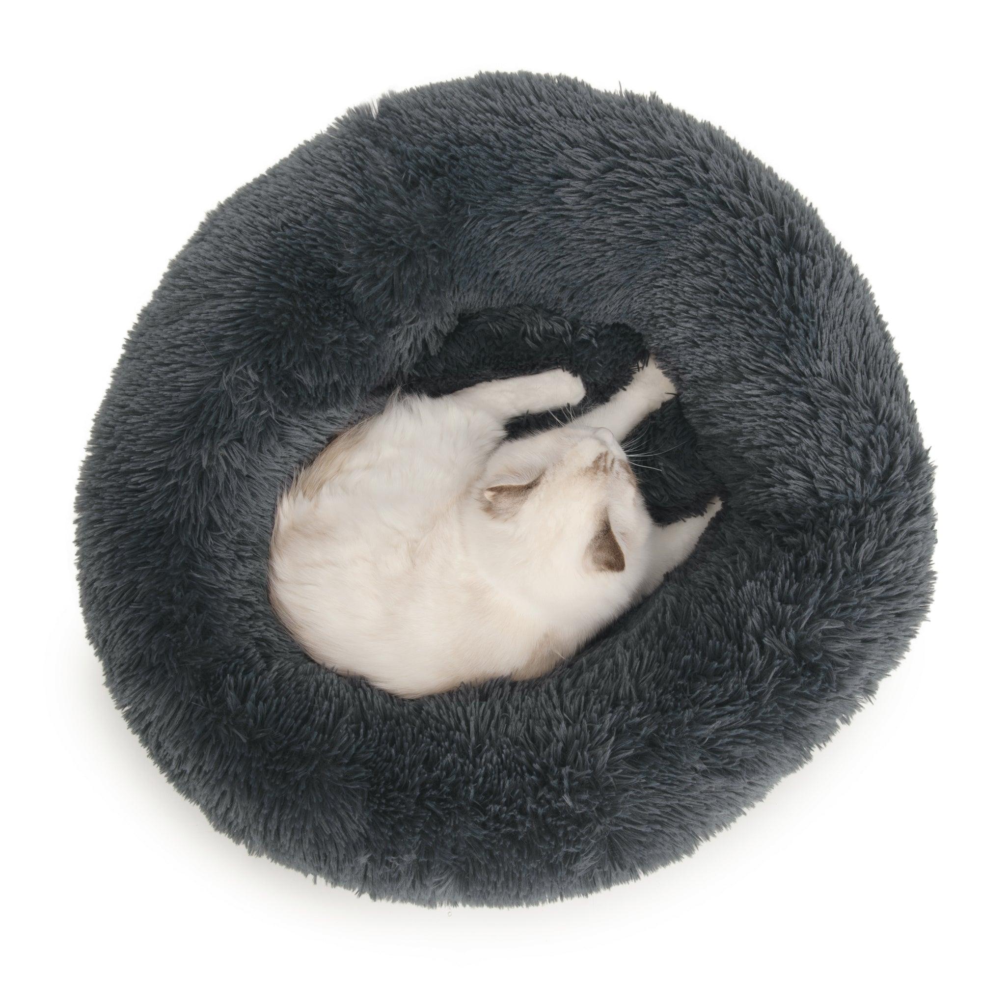 Catit Fluffy Bed Dark Grey - 60cm (20") - Cat Beds - Catit - PetMax Canada