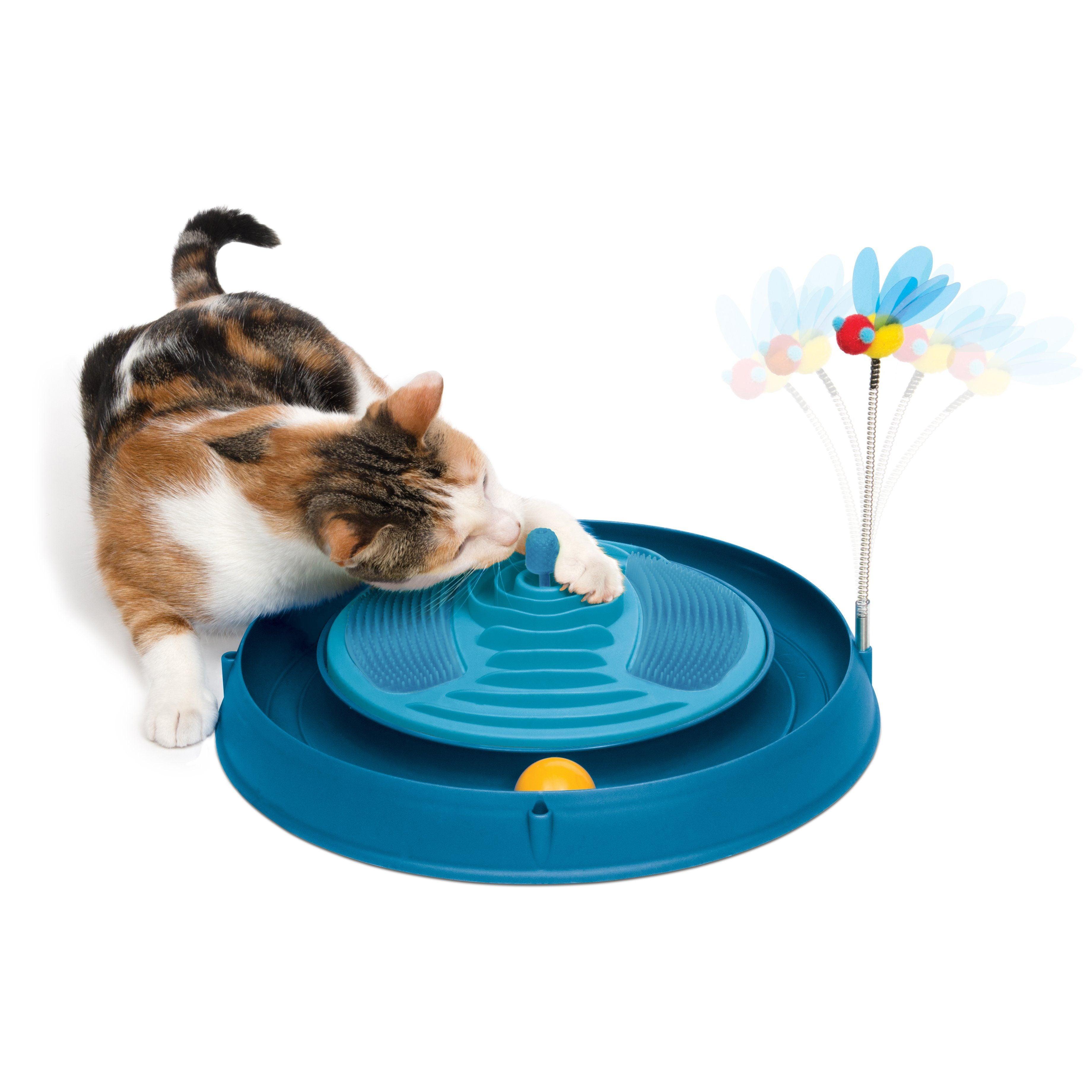 Catit Play Massager, Bee, And Ball - Blue - Cat Toys - Catit - PetMax Canada