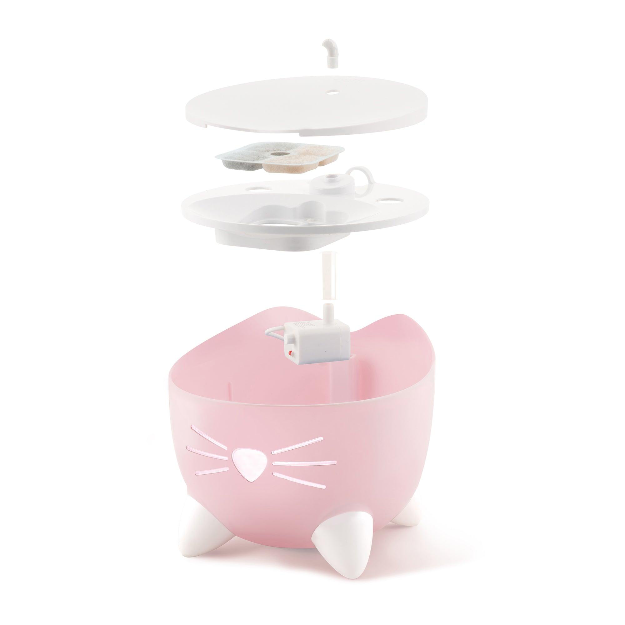 Catit Pixi Fountain Light Pink - Light Pink - Cat Fountain - Catit - PetMax Canada