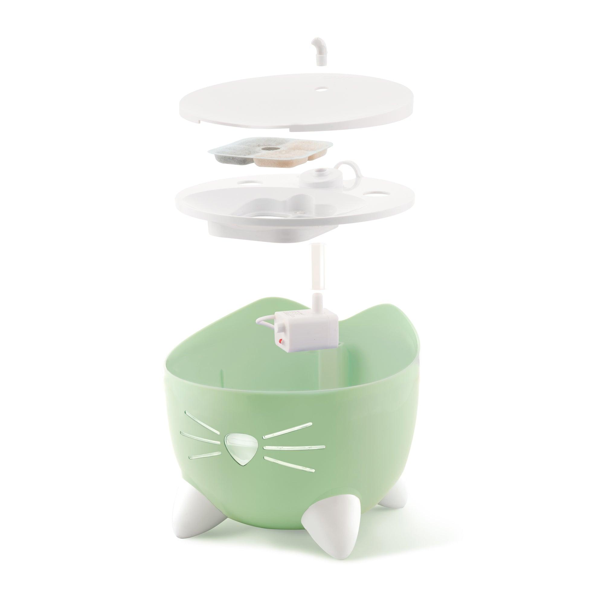 Catit Pixi Fountain Light Green - Light Green - Cat Fountain - Catit - PetMax Canada