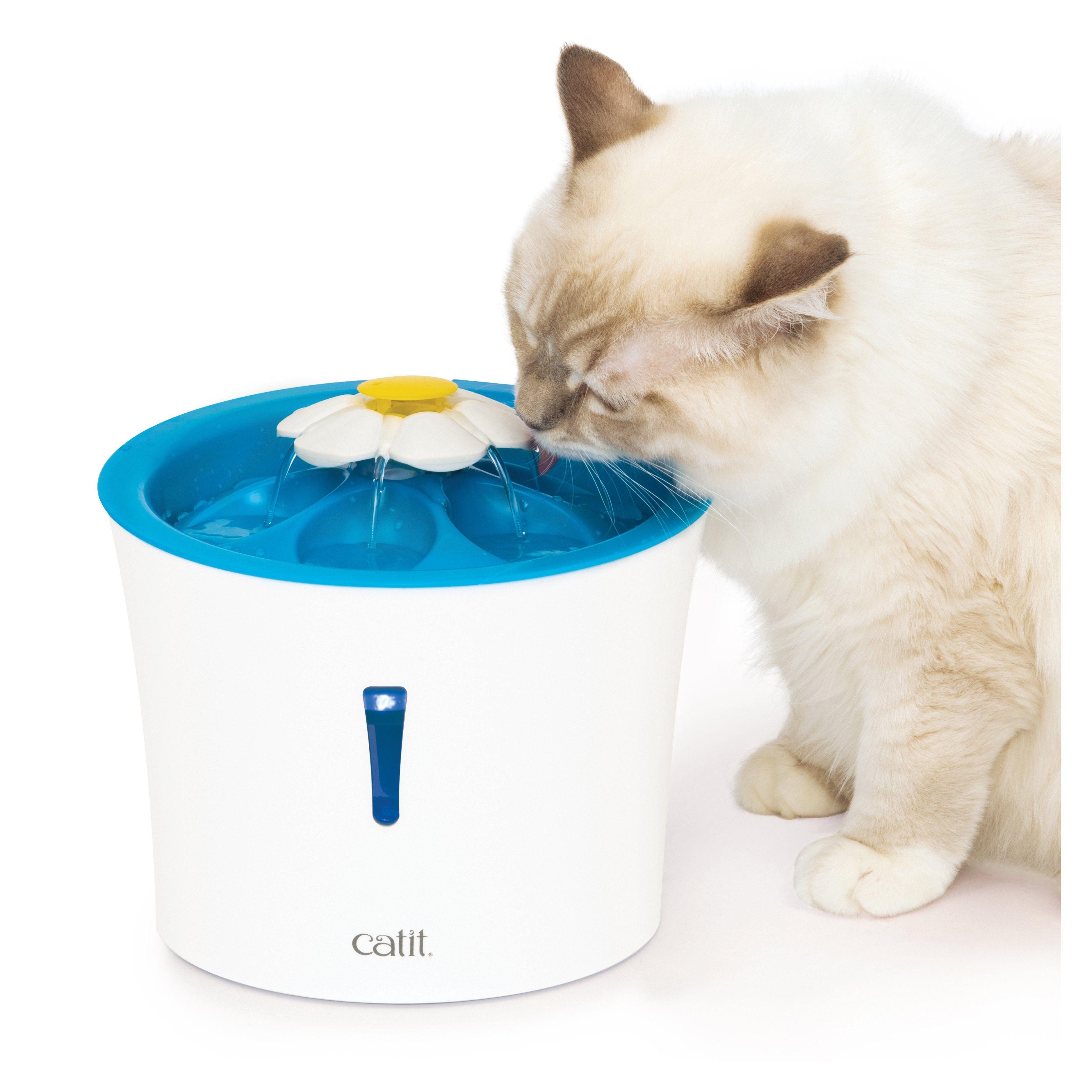 Catit 2.0 Flower Fountain With LED Light - Flower Fountain - Cat Dishes - Catit - PetMax Canada