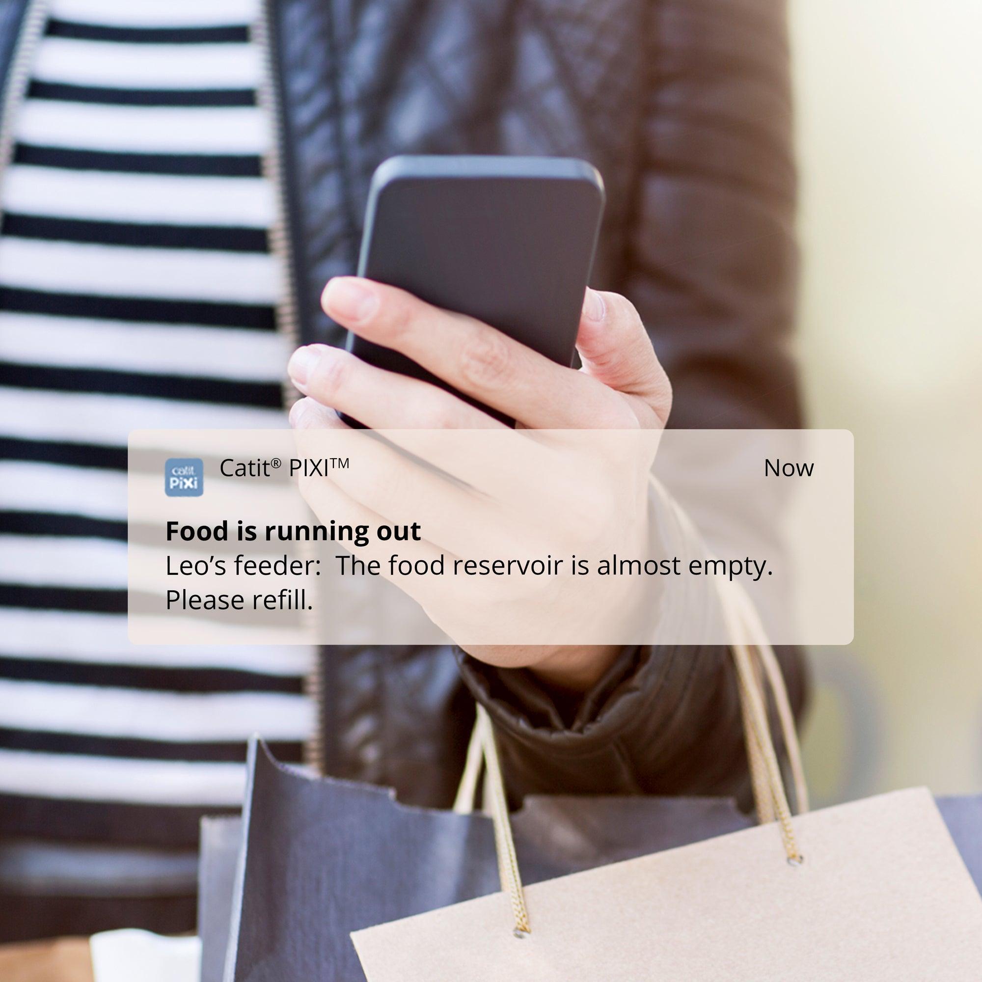 Catit Pixi Smart Feeder Remote Controlled Cat Food Dispenser - Smart Feeder - Cat Feeder - Catit - PetMax Canada