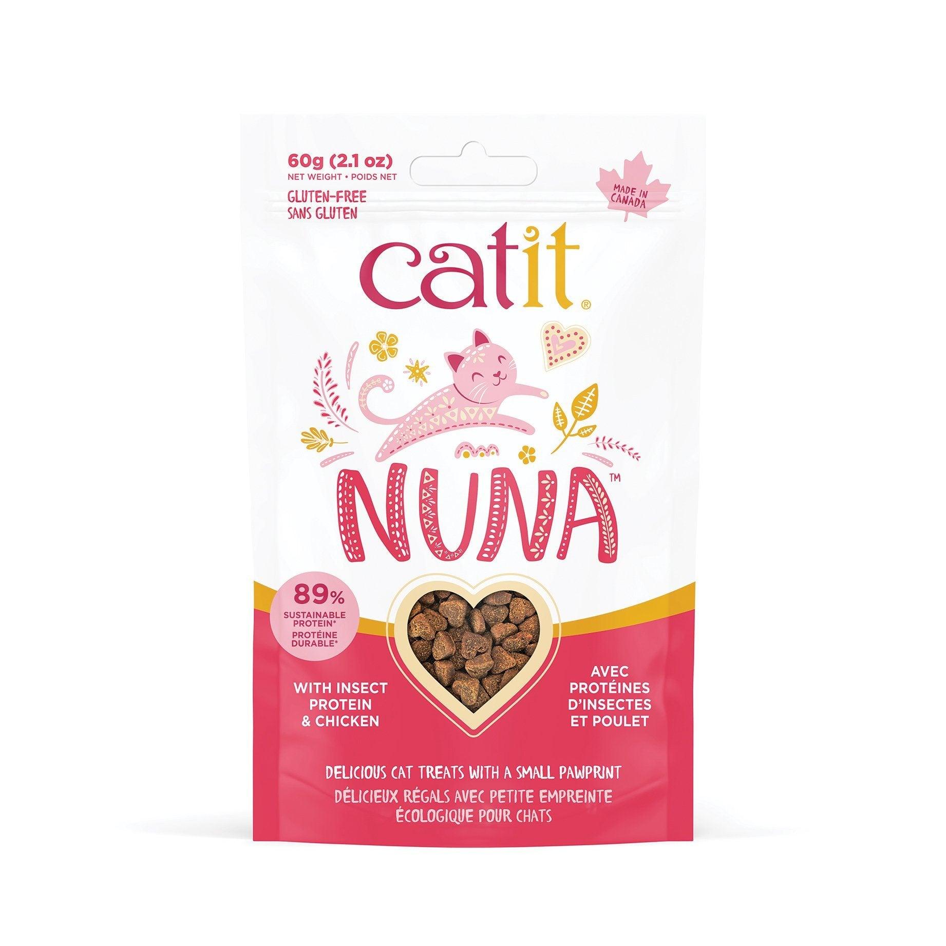 Catit Nuna Cat Treat Insect Protein & Chicken - 60g - Cat Treats - Catit - PetMax Canada