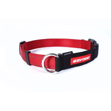 EZYDog Checkmate Dog Collar Red - Medium: 13" - 18" - Dog Collars - EZYDog - PetMax Canada