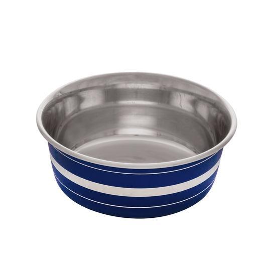DogIt Stainless Steel Non-Skid Bowl Stripe - 560 mL - Stainless Steel - Dogit - PetMax Canada