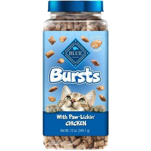 Blue Buffalo Bursts Crunchy Cat Treats Chicken Flavour - 340g - Cat Treats - Blue Buffalo - PetMax Canada