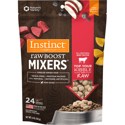 Instinct Raw Boost Freeze Dried Mixers Beef  Dog Food  | PetMax Canada