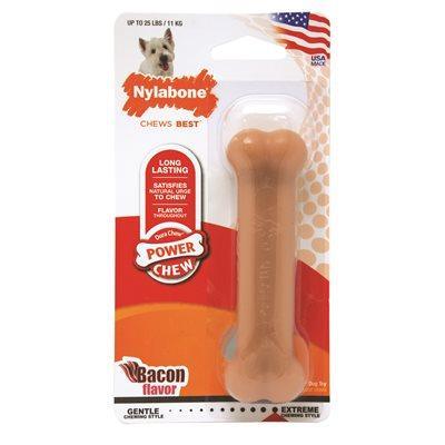 Nylabone Durachew Bacon Bone - Regular - Nylon - Nylabone - PetMax Canada