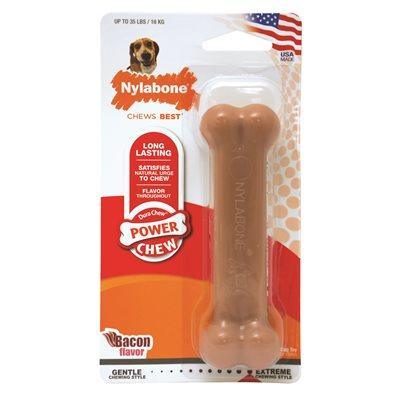 Nylabone Durachew Bacon Bone - Wolf - Nylon - Nylabone - PetMax Canada