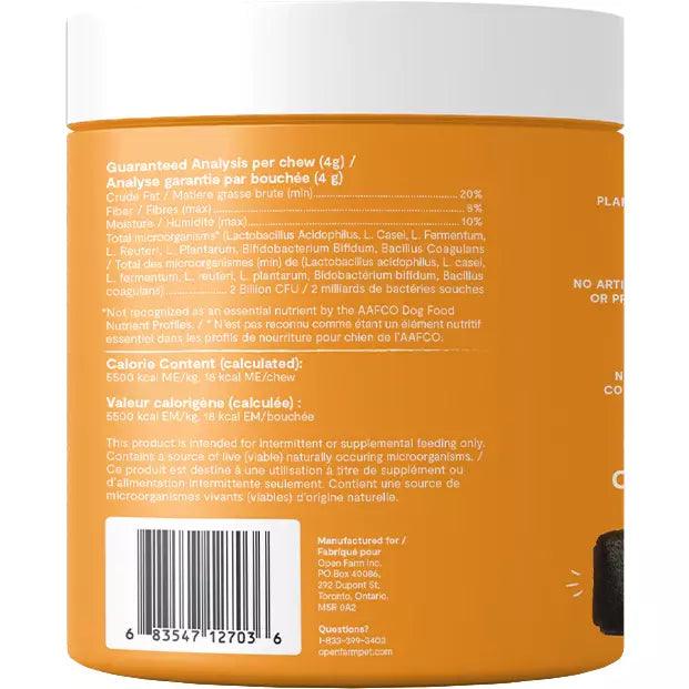 Open Farm Dog Supplement Probiotic Chews - 90 count - Health Care - Open Farm - PetMax Canada