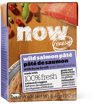 Now! Fresh Grain Free Tetra Pak Cat Wild Salmon Pate Canned Cat Food | PetMax Canada
