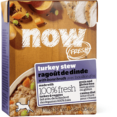 Now Fresh Grain Free Tetra Pak Dog Turkey Stew Canned Dog Food | PetMax Canada
